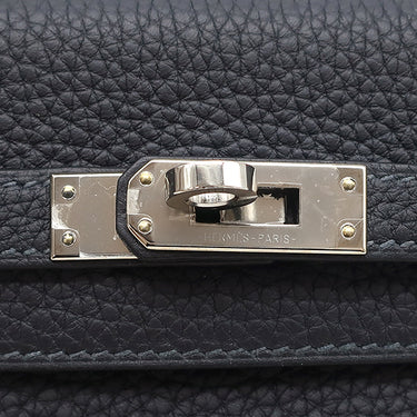 エルメス HERMES ケリー25 内縫い キャバン トゴ 2WAYバッグ シルバー金具 紺 2024年製