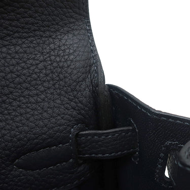エルメス HERMES ケリー25 内縫い キャバン トゴ 2WAYバッグ シルバー金具 紺 2024年製