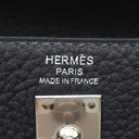 エルメス HERMES ケリー25 内縫い キャバン トゴ 2WAYバッグ シルバー金具 紺 2024年製