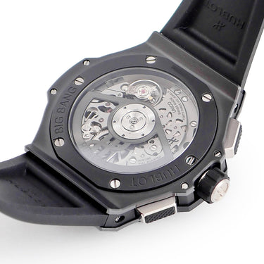 腕時計 ウブロ HUBLOT ビッグバン オリジナル ブラックマジック 431.CI.1370.RX 自動巻き メンズ 新品同様 クロノグラフ セラミック
