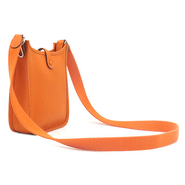 エルメス HERMES エヴリン TPM 16 ロング オレンジ トリヨンクレマンス ショルダーバッグ シルバー金具 エブリン 2025年製