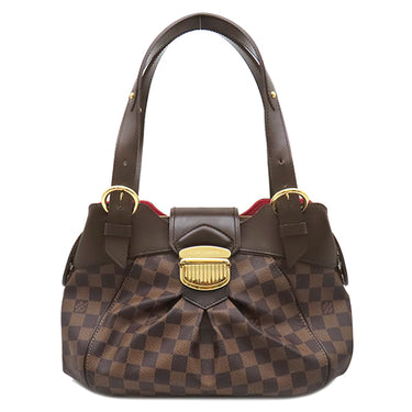 ルイヴィトン LOUIS VUITTON システィナ PM N41542 ダミエ ダミエキャンバス ハンドバッグ ゴールド金具 茶 肩掛け