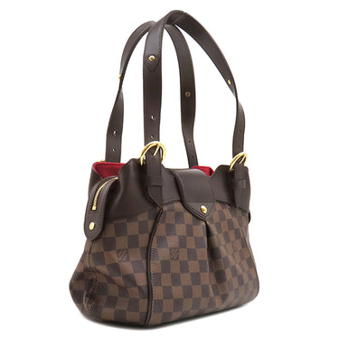 ルイヴィトン LOUIS VUITTON システィナ PM N41542 ダミエ ダミエキャンバス ハンドバッグ ゴールド金具 茶 肩掛け