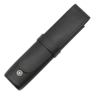 モンブラン Montblanc 4810 ウエストサイド ペンポーチ 1本用 ブラック レザー ペンケース ホワイトスター ペン入れ 1本 1本差し