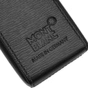 モンブラン Montblanc 4810 ウエストサイド ペンポーチ 2本用 ブラック レザー ペンケース ホワイトスター ペン入れ 2本 2本差し