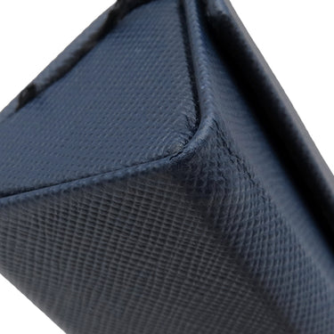 モンブラン Montblanc マイスターシュテュック ペンポーチ ネイビー レザー ペンケース シルバー金具 紺 ホワイトスター