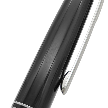 モンブラン Montblanc マイスターシュテック シグネチャーフォーグッド クラシック ブラック×シルバー GP プレシャスレジン サファイア ボールペン ユニセフ サファイア 筆記確認済み