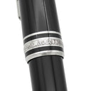 モンブラン Montblanc マイスターシュテック シグネチャーフォーグッド クラシック ブラック×シルバー GP プレシャスレジン サファイア ボールペン ユニセフ サファイア 筆記確認済み