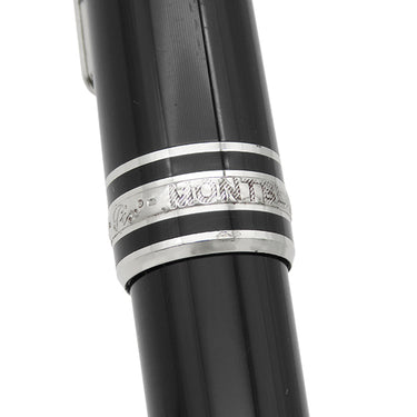 モンブラン Montblanc マイスターシュテック シグネチャーフォーグッド クラシック ブラック×シルバー GP プレシャスレジン サファイア ボールペン ユニセフ サファイア 筆記確認済み