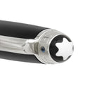 モンブラン Montblanc マイスターシュテック シグネチャーフォーグッド クラシック ブラック×シルバー GP プレシャスレジン サファイア ボールペン ユニセフ サファイア 筆記確認済み