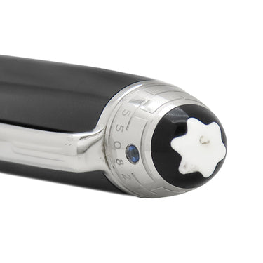 モンブラン Montblanc マイスターシュテック シグネチャーフォーグッド ルグラン ブラック×シルバー GP プレシャスレジン サファイア ボールペン ユニセフ サファイア 筆記確認済み