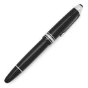 モンブラン Montblanc マイスターシュテック シグネチャーフォーグッド ルグラン ブラック×シルバー GP プレシャスレジン サファイア ボールペン ユニセフ サファイア 筆記確認済み