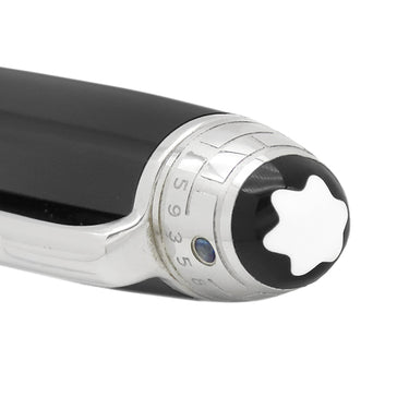 モンブラン Montblanc マイスターシュテック シグネチャーフォーグッド ルグラン ブラック×シルバー GP プレシャスレジン サファイア ボールペン ユニセフ サファイア 筆記確認済み