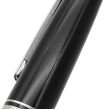 モンブラン Montblanc マイスターシュテック シグネチャーフォーグッド ルグラン ブラック×シルバー GP プレシャスレジン サファイア ボールペン ユニセフ サファイア 筆記確認済み