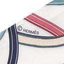 エルメス HERMES ツイリー H064299S ホワイト×ブルージーン×ボワドゥローズ シルク スカーフ 新品 未使用 【Harnais Legendaire/伝説のハーネス】