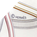 エルメス HERMES ツイリー H064299S ホワイト×グリペルル×ルージュH シルク スカーフ 新品 未使用 【Harnais Legendaire/伝説のハーネス】