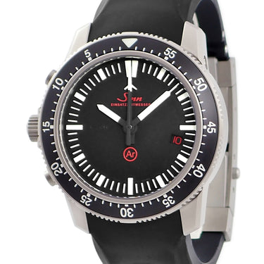 腕時計 ジン SINN クロノグラフ ミッションタイマー 506.EZM1.1 自動巻き メンズ メーカーOH済 ブラック 回転ベゼル デイト 限定