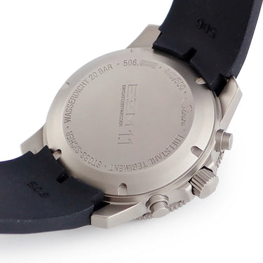 腕時計 ジン SINN クロノグラフ ミッションタイマー 506.EZM1.1 自動巻き メンズ メーカーOH済 ブラック 回転ベゼル デイト 限定