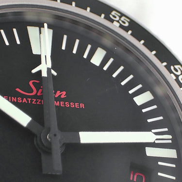 腕時計 ジン SINN クロノグラフ ミッションタイマー 506.EZM1.1 自動巻き メンズ メーカーOH済 ブラック 回転ベゼル デイト 限定