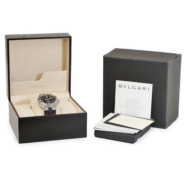腕時計 ブルガリ BVLGARI ディアゴノ プロフェッショナル スクーバ アクア DP42SSD 自動巻き メンズ 黒 デイト 逆回転防止ベゼル