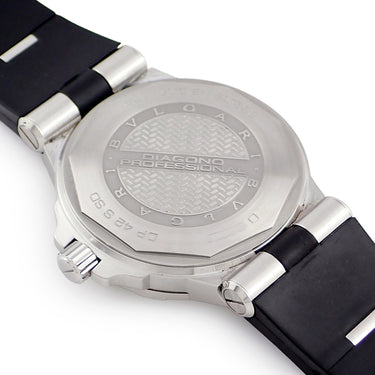 腕時計 ブルガリ BVLGARI ディアゴノ プロフェッショナル スクーバ アクア DP42SSD 自動巻き メンズ 黒 デイト 逆回転防止ベゼル
