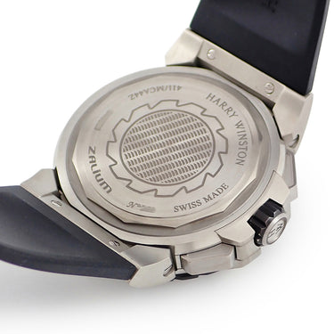 腕時計 ハリーウィンストン Harry Winston オーシャン スポーツ クロノグラフ 411/MCA44ZC.K2 OCSACH44ZZ002 自動巻き メンズ OH済 ザリウム