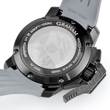 腕時計 グラハム GRAHAM クロノファイター オーバーサイズ 2CCAU.B24A 自動巻き メンズ 未使用 クロノグラフ ブラック グレー