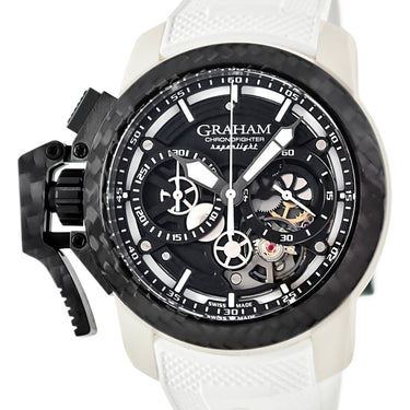 腕時計 グラハム GRAHAM クロノファイター スーパーライト カーボン スケルトン 2CCCK.W01A 自動巻き メンズ クロノグラフ 未使用