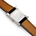 腕時計 エルメス HERMES Hウォッチ PM HH1.210 クオーツ レディース シルバー アラビア スクエア H型 ギョーシェ