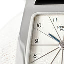 腕時計 エルメス HERMES Hウォッチ PM HH1.210 クオーツ レディース シルバー アラビア スクエア H型 ギョーシェ