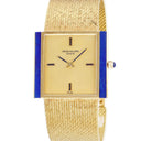 腕時計 パテックフィリップ PATEK PHILIPPE スクエア ヴィンテージ 3578/1J 手巻き メンズ メーカーOH済 K18YG無垢 純正ラピスラズリ