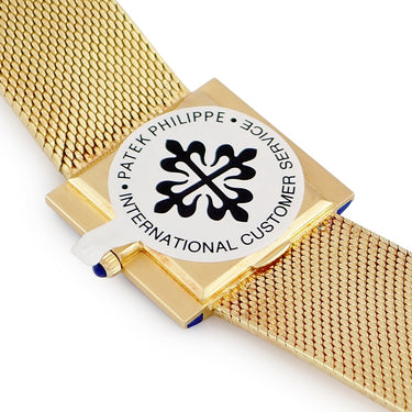 腕時計 パテックフィリップ PATEK PHILIPPE スクエア ヴィンテージ 3578/1J 手巻き メンズ メーカーOH済 K18YG無垢 純正ラピスラズリ