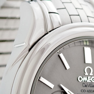 腕時計 オメガ OMEGA デ ヴィル コーアクシャル パワーリザーブ 4532.41 自動巻き メンズ グレー デイト スモールセコンド