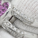 ジュエルスタジオ JEWELSTUDIO ピンクサファイア ダイヤ ハート ピンク×ホワイトゴールド K18WG ダイヤモンド ピンクサファイア リング 指輪 K18 WG Au750 ファンシーカット 13.5号