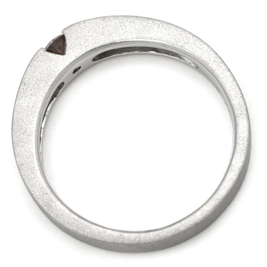 タサキ TASAKI ダイヤリング ピンク×プラチナシルバー Pt900 ダイヤモンド リング 指輪 TASAKI プラチナ900 ラウンドブリリアントカット マットシルバー 12号