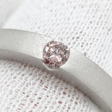 タサキ TASAKI ダイヤリング ピンク×プラチナシルバー Pt900 ダイヤモンド リング 指輪 TASAKI プラチナ900 ラウンドブリリアントカット マットシルバー 12号