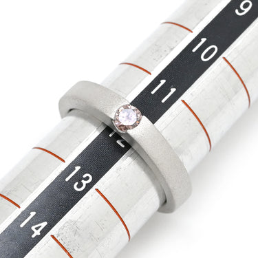 タサキ TASAKI ダイヤリング ピンク×プラチナシルバー Pt900 ダイヤモンド リング 指輪 TASAKI プラチナ900 ラウンドブリリアントカット マットシルバー 12号