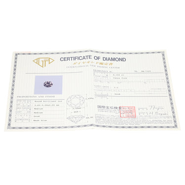 タサキ TASAKI ダイヤリング ピンク×プラチナシルバー Pt900 ダイヤモンド リング 指輪 TASAKI プラチナ900 ラウンドブリリアントカット マットシルバー 12号
