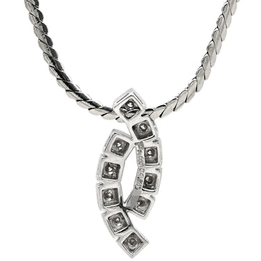 ポーラ POLA ダイヤ 0.50ct デザイン ペンダント プラチナシルバー Pt900 ダイヤモンド PT850(チェーン) ネックレス プラチナ 10石 10P