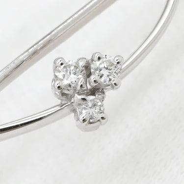 ダル ラーゴ Dal lago ダイヤモンド ワイヤーネックレス ホワイトゴールド K18WG ダイヤモンド ネックレス 18K 750 18金 ダイヤ