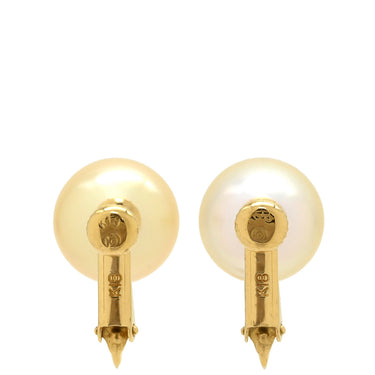 タサキ TASAKI パール 10.5mm ゴールド×イエローゴールド K18YG パール イヤリング Au750 18K 18金 YG 真珠 1P 1粒 ネジ式