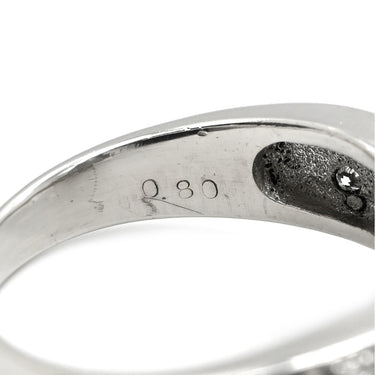 タサキ TASAKI パール 9.1mm ダイヤモンド パールホワイト×プラチナシルバー Pt900 パール ダイヤモンド リング 指輪 TASAKI 真珠 大粒 プラチナ Pt900 パヴェ ヘイローデザイン 14号