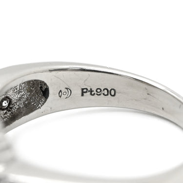 タサキ TASAKI パール 9.1mm ダイヤモンド パールホワイト×プラチナシルバー Pt900 パール ダイヤモンド リング 指輪 TASAKI 真珠 大粒 プラチナ Pt900 パヴェ ヘイローデザイン 14号