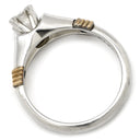 クリスチャン・ディオール Christian Dior ダイヤモンド 0.16ct 65030017 プラチナシルバー×イエローゴールド Pt900 K18YG ダイヤモンド リング 指輪 Au750 K18 YG Pt900 コンビ 一粒 1石 立爪 8号