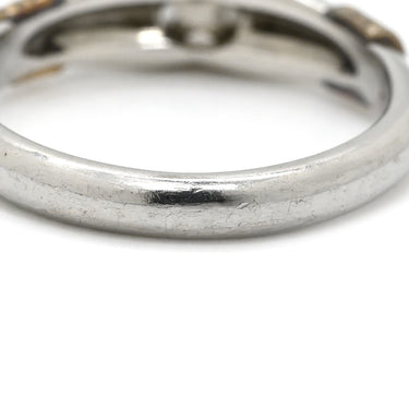 クリスチャン・ディオール Christian Dior ダイヤモンド 0.16ct 65030017 プラチナシルバー×イエローゴールド Pt900 K18YG ダイヤモンド リング 指輪 Au750 K18 YG Pt900 コンビ 一粒 1石 立爪 8号