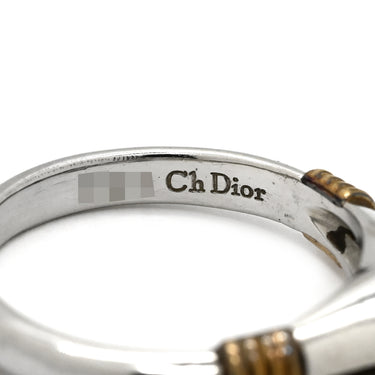 クリスチャン・ディオール Christian Dior ダイヤモンド 0.16ct 65030017 プラチナシルバー×イエローゴールド Pt900 K18YG ダイヤモンド リング 指輪 Au750 K18 YG Pt900 コンビ 一粒 1石 立爪 8号