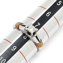 クリスチャン・ディオール Christian Dior ダイヤモンド 0.16ct 65030017 プラチナシルバー×イエローゴールド Pt900 K18YG ダイヤモンド リング 指輪 Au750 K18 YG Pt900 コンビ 一粒 1石 立爪 8号