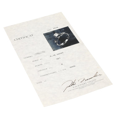 クリスチャン・ディオール Christian Dior ダイヤモンド 0.16ct 65030017 プラチナシルバー×イエローゴールド Pt900 K18YG ダイヤモンド リング 指輪 Au750 K18 YG Pt900 コンビ 一粒 1石 立爪 8号