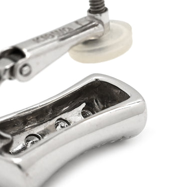 タサキ TASAKI ダイヤ デザイン イヤリング ホワイトゴールド K18WG ダイヤモンド イヤリング TASAKI 750WG Au750 パヴェ ネジ式 ダイヤ