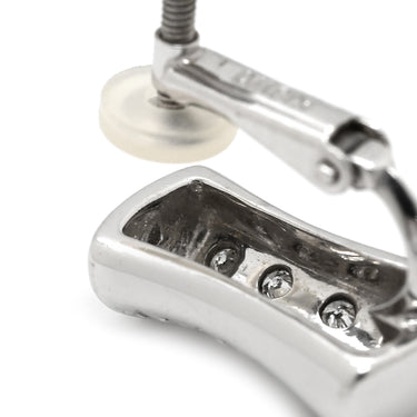 タサキ TASAKI ダイヤ デザイン イヤリング ホワイトゴールド K18WG ダイヤモンド イヤリング TASAKI 750WG Au750 パヴェ ネジ式 ダイヤ
